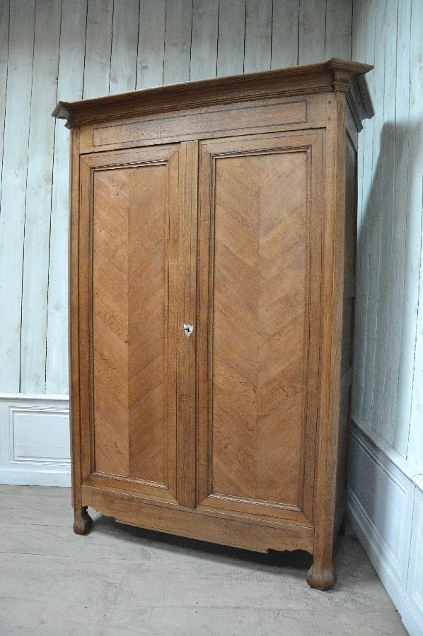 oak armoire louis philippe style FAE319