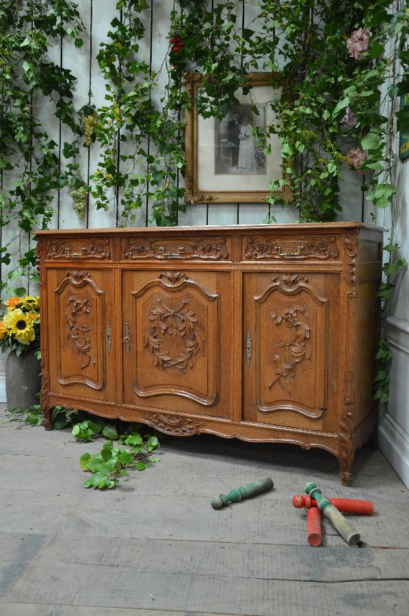 french antique oak sideboard FAE475
