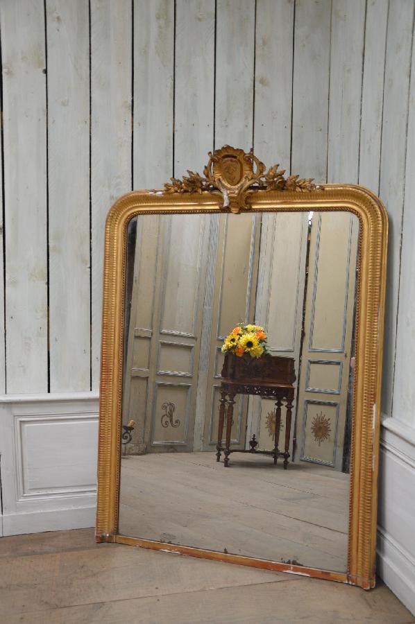 miroir en bois dore FAE187
