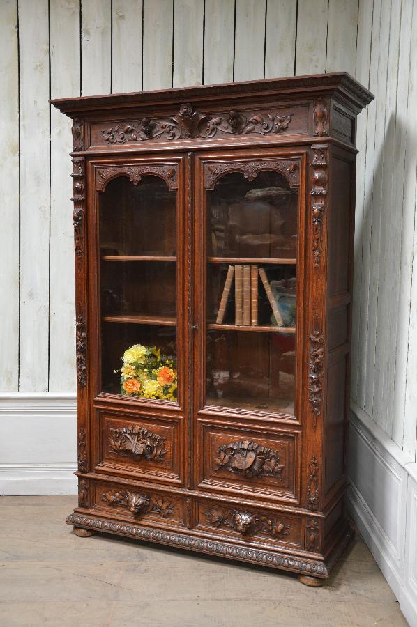 oak bookcase henri ii style FAE248