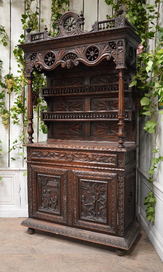 oak cabinet breton style FAE465