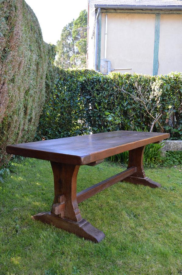oak monastery table FAE357
